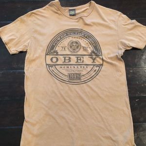 M Obey Tan Shirt